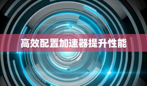 高效配置加速器提升性能