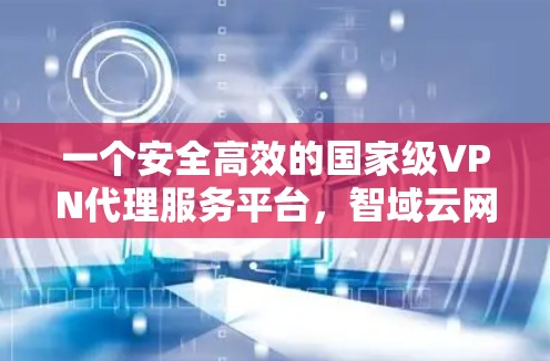 一个安全高效的国家级VPN代理服务平台,智域云网