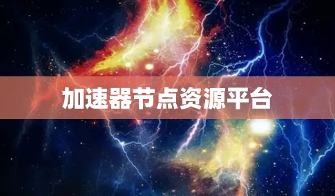加速器节点资源平台