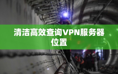 清洁高效查询VPN服务器位置
