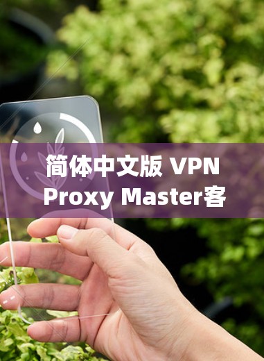 简体中文版 VPN Proxy Master客户端,高效、便捷、安全的网络VPN工具